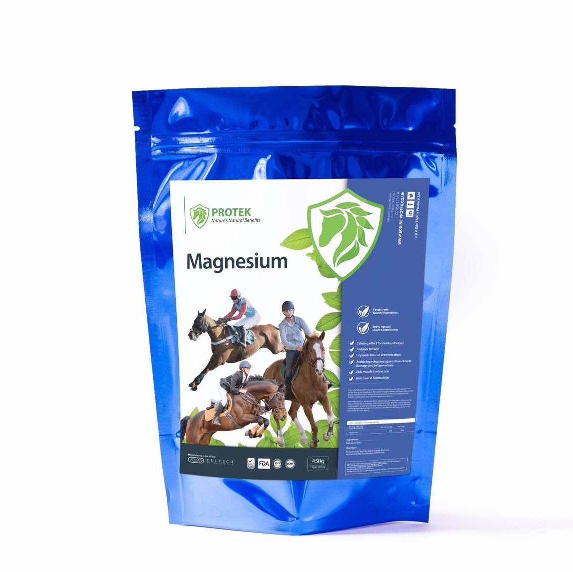 Protek Magnesium supplement pouch with horses